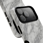 Silver Mist Marble iPhone Case with MagSafe - iPhone 17 / Glossy - Shamo's #gallery-hidden-duplicate-secondary