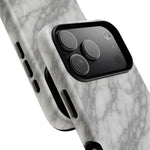 Silver Mist Marble iPhone Case with MagSafe - iPhone 17 / Glossy - Shamo's #gallery-hidden-duplicate-secondary