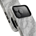 Silver Mist Marble iPhone Case with MagSafe - iPhone 17 / Glossy - Shamo's #gallery-hidden-duplicate-secondary