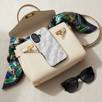 Marble case in designer bag #iphone-16