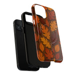 Falling Leaves Magic Phone Case MagSafe Compatible - iPhone 14 Plus - exploded view #iphone-14-plus