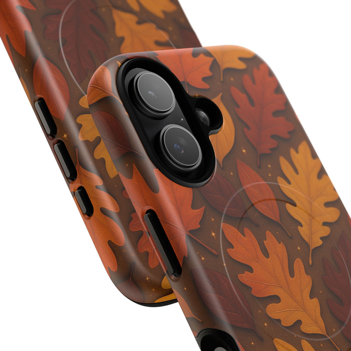 Falling Leaves Magic Phone Case MagSafe Compatible - iPhone 16 Plus - close view #iphone-16-plus