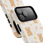 Beige Teddy Bear on Clouds iPhone Case with MagSafe - iPhone 17 Pro Max - close view #iphone-17-pro-max