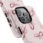 Pink Ribbon Tough Phone Case | MagSafe - iPhone 16 Pro Max - close view #iphone-16-pro-max