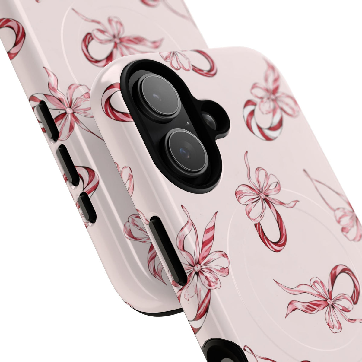 Pink Ribbon Tough Phone Case | MagSafe - iPhone 16 - close view #iphone-16