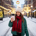 Pink Ribbon Tough Phone Case | MagSafe - iPhone 17 Pro - lifestyle3 view #iphone-17-pro