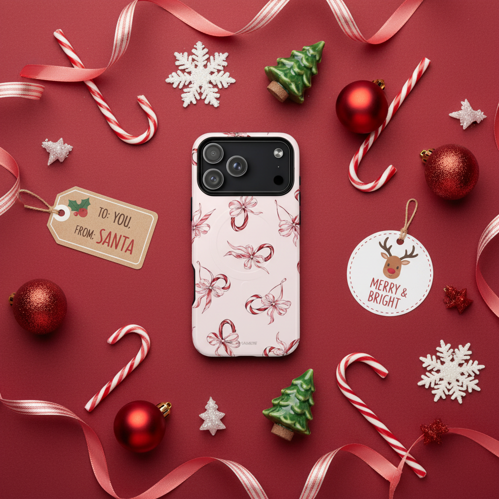 Pink Ribbon Tough Phone Case | MagSafe - iPhone 17 Pro Max - lifestyle1 view #iphone-17-pro-max