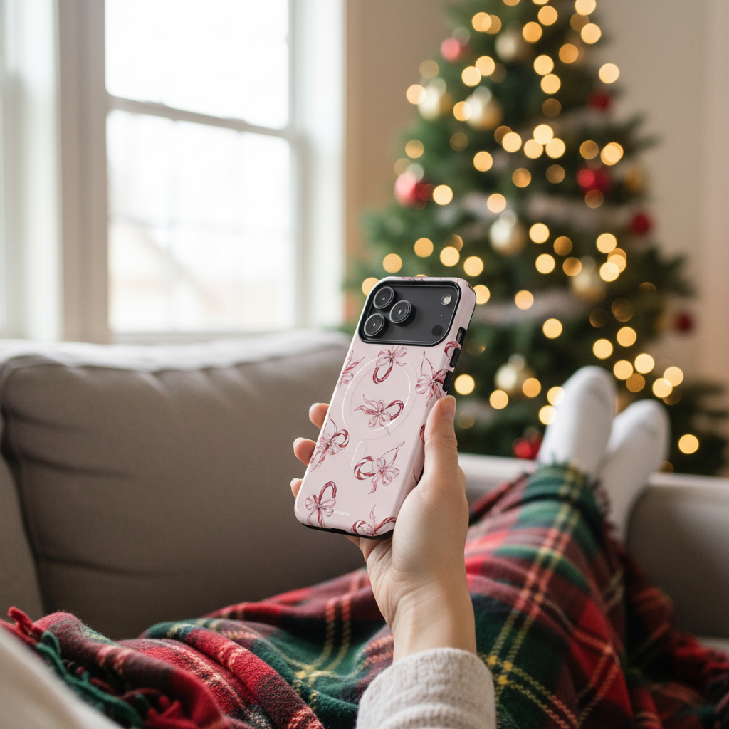 Pink Ribbon Tough Phone Case | MagSafe - iPhone 18 Pro - lifestyle4 view #iphone-18-pro