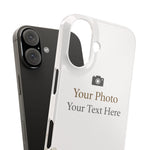 Personalized slim floral phone case beside a phone with two vertically stacked rear cameras #iphone-16