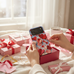 Gift unwrapping moment