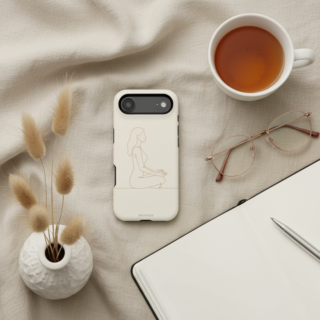 Gratitude journal flatlay