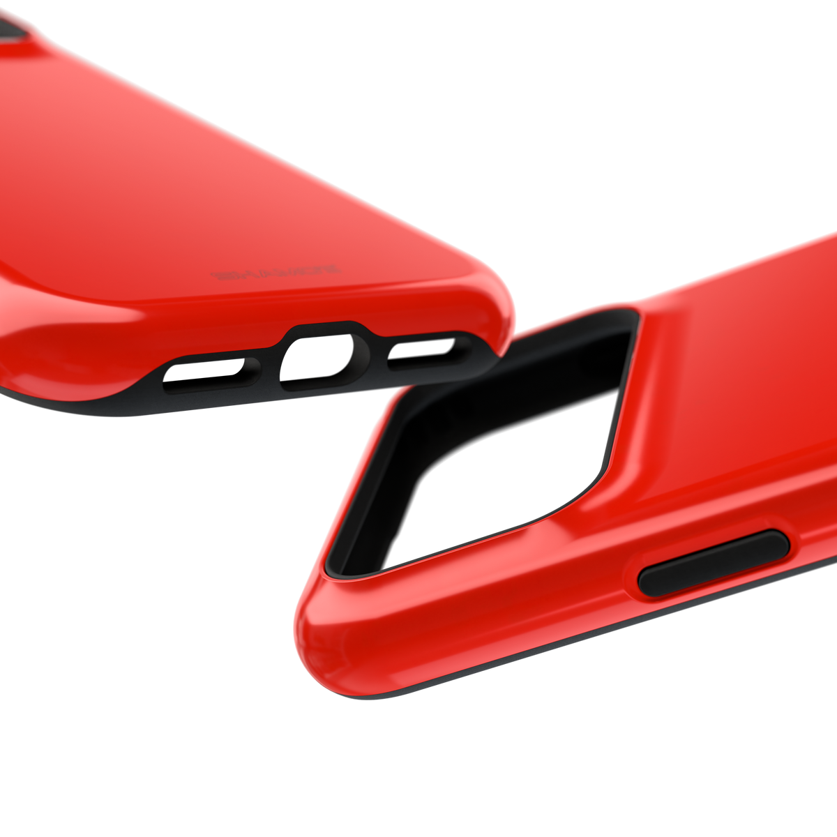 Electric Red Solid Color MagSafe Compatible Impact-Resistant iPhone Case | Slim Protective Cover