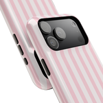 Pink Stripe Impact-Resistant Phone Case | MagSafe