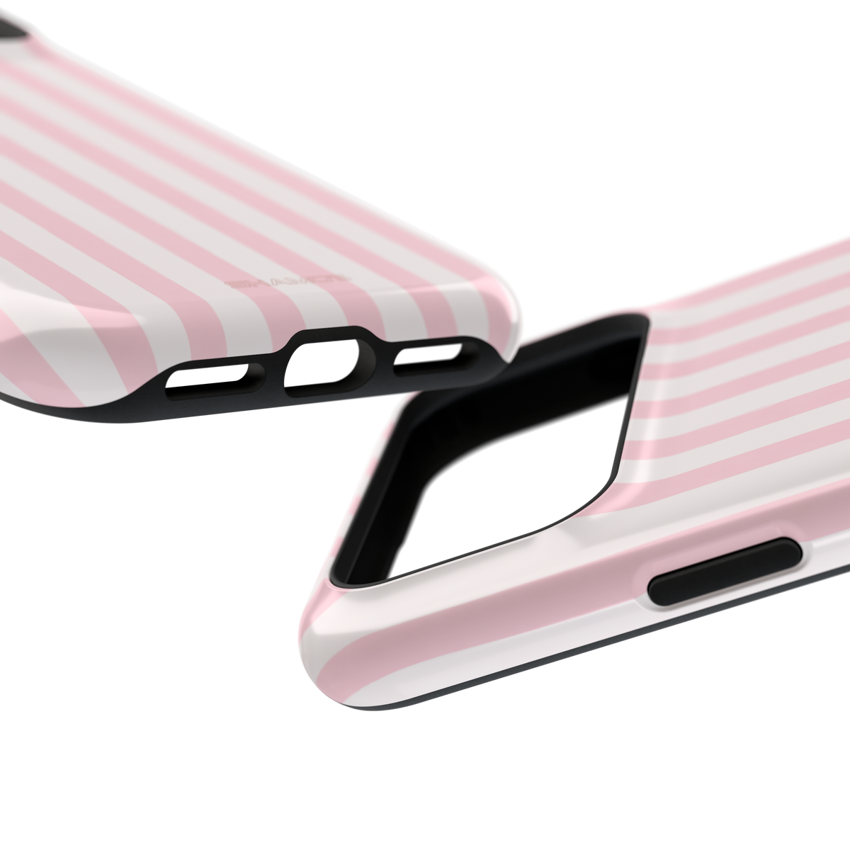 Pink Stripe Impact-Resistant Phone Case | MagSafe