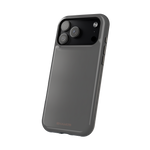 Charcoal Ink Black Solid Color Impact-Resistant iPhone Case | Slim Shockproof Magsafe-Compatible