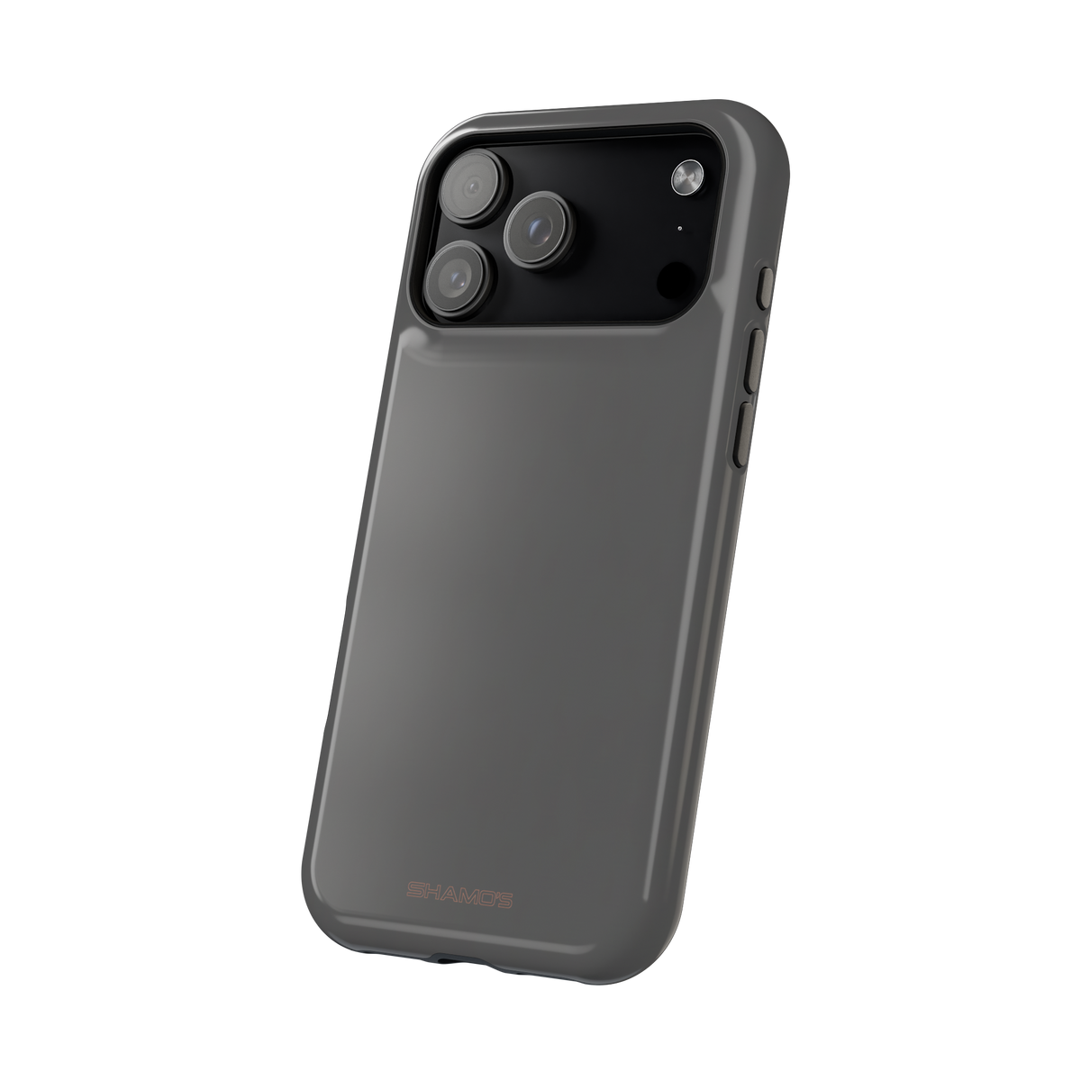 Charcoal Ink Black Solid Color Impact-Resistant iPhone Case | Slim Shockproof Magsafe-Compatible