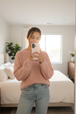 Pink Stripe Phone Case Mirror Selfie Lifestyle