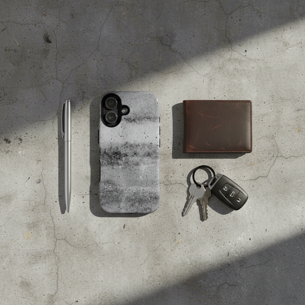 Industrial flat lay
