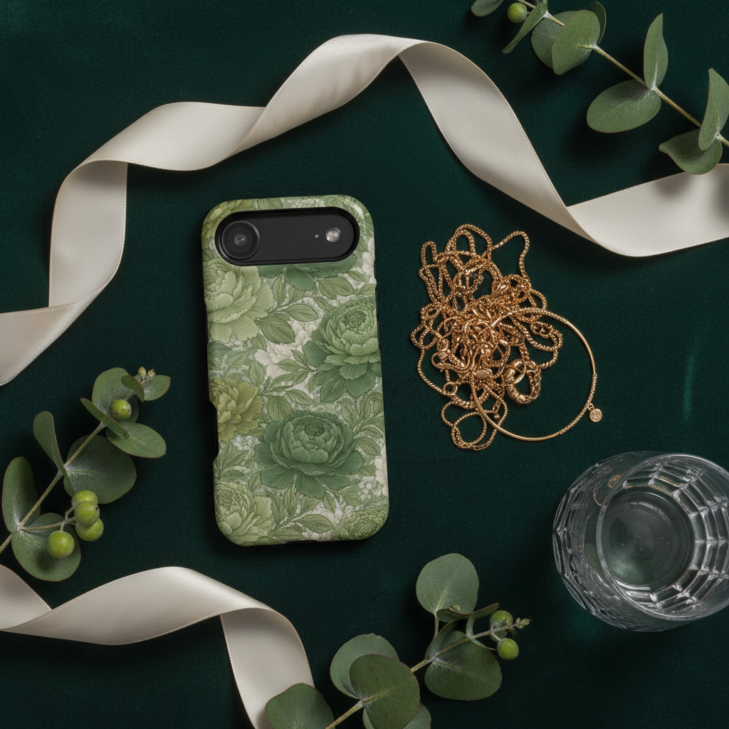 Luxury flatlay on velvet