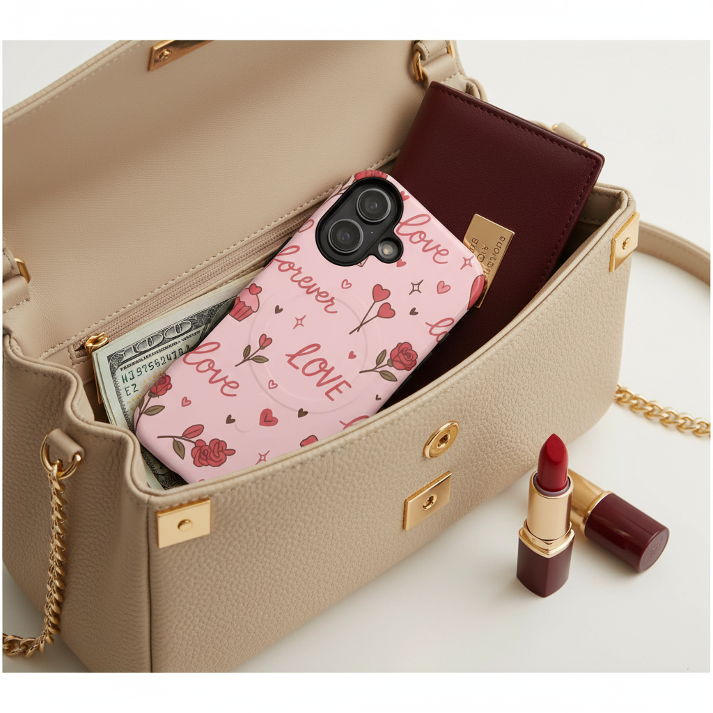 Luxury handbag interior