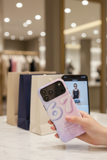 Luxury shopping scene