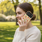 Making phone call in park