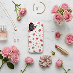 Marble vanity flat lay