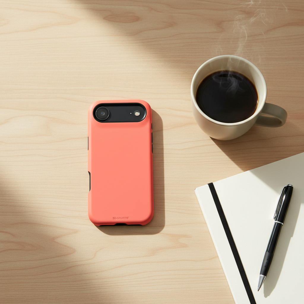 Minimalist desk scene