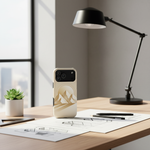 Modern office desk flatlay