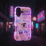 Neon cyberpunk style