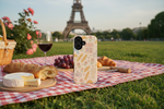 Picnic with wine and cheese