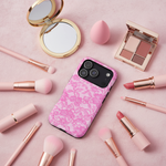 Pink lace phone case beauty