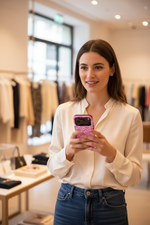 Pink lace phone case shopping