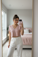 Pink Stripe Case Mirror Selfie