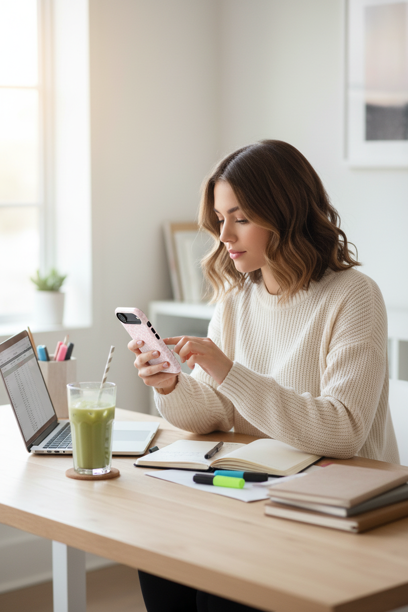 Productive desk setup