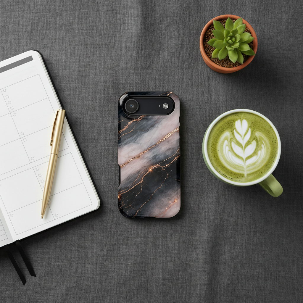 Productive Morning Flat Lay