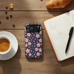 Realistic café flatlay