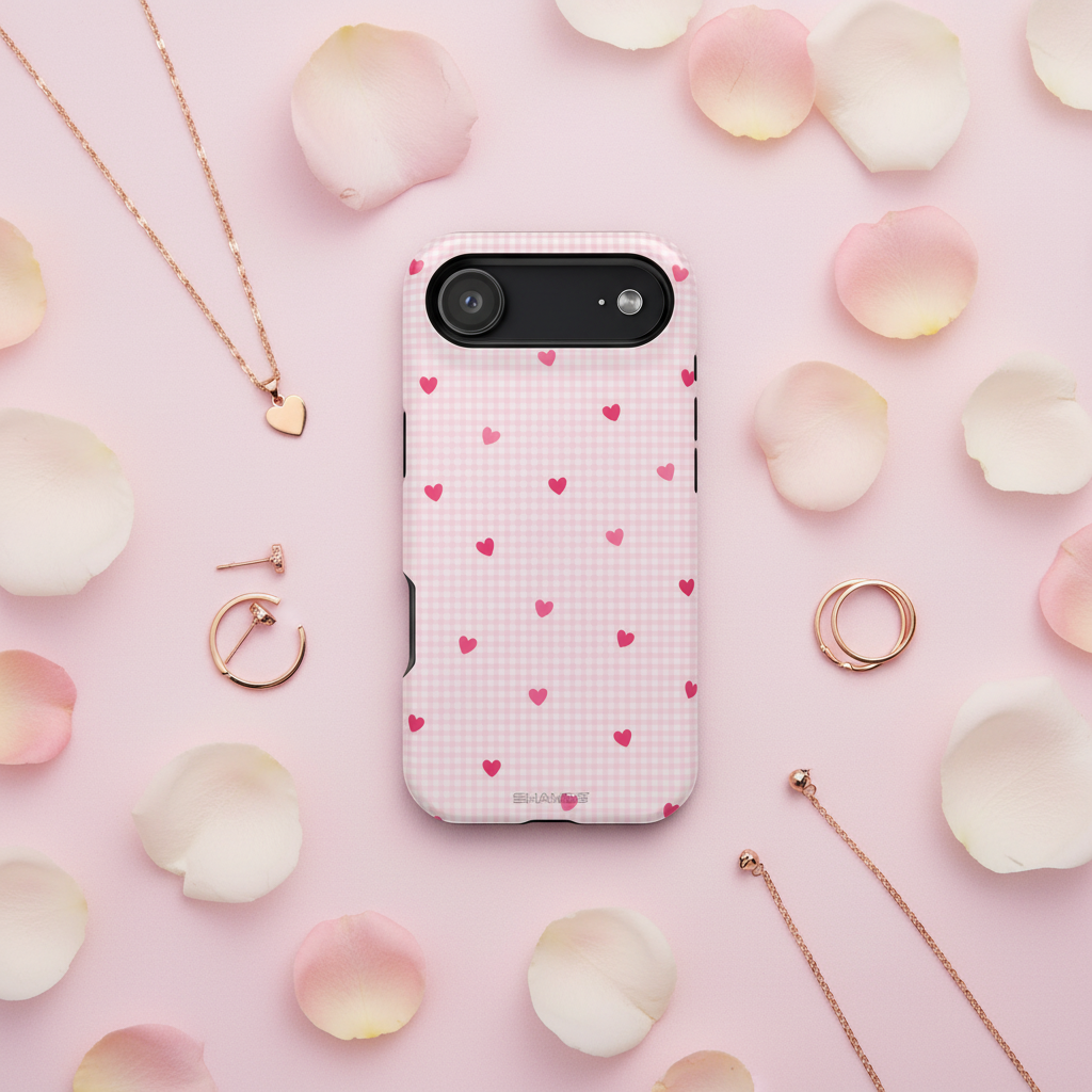 Rose petals and jewelry