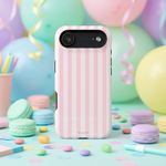 Pink Stripe Impact-Resistant Phone Case | MagSafe