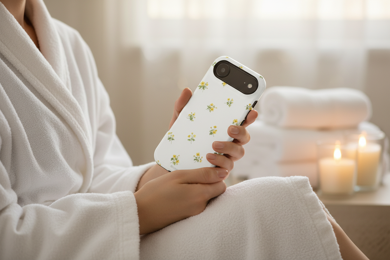 Spa self-care moment