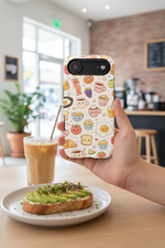 Taking food photo at cafe