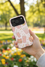 Taking selfie - back view