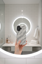 Taking selfie in mirror