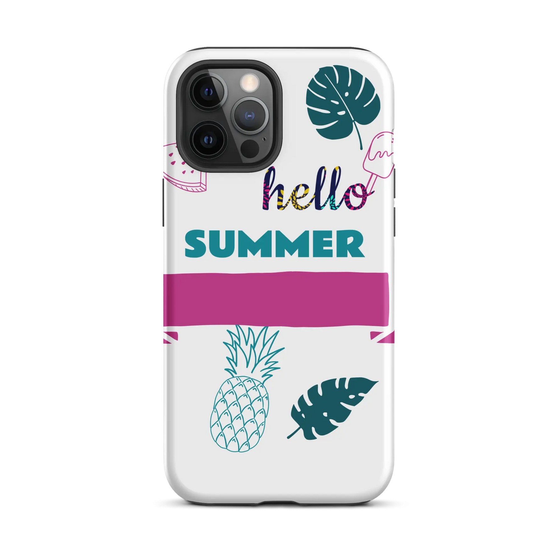 Tough Case for iPhone with summer design