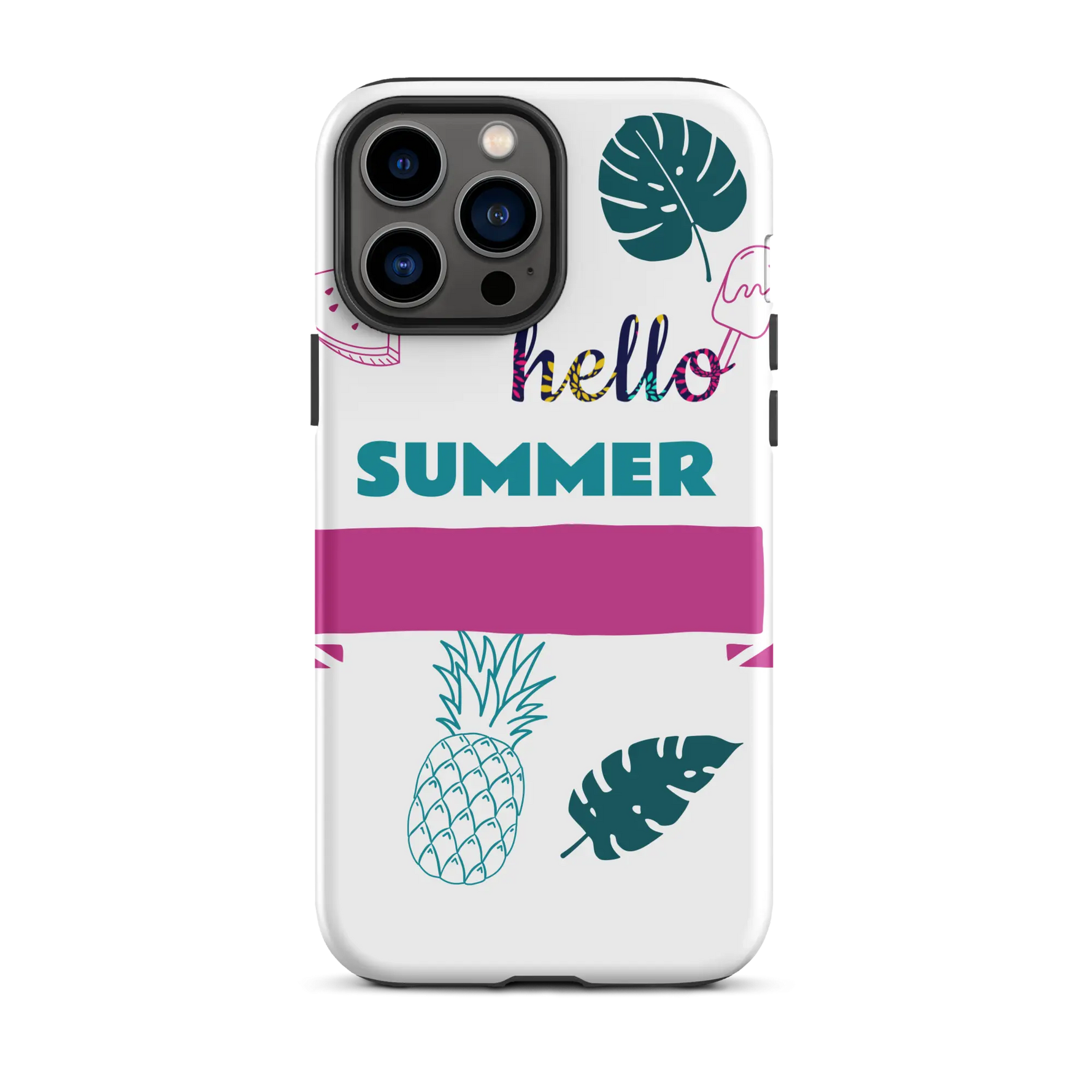 Tough Case for iPhone with summer design