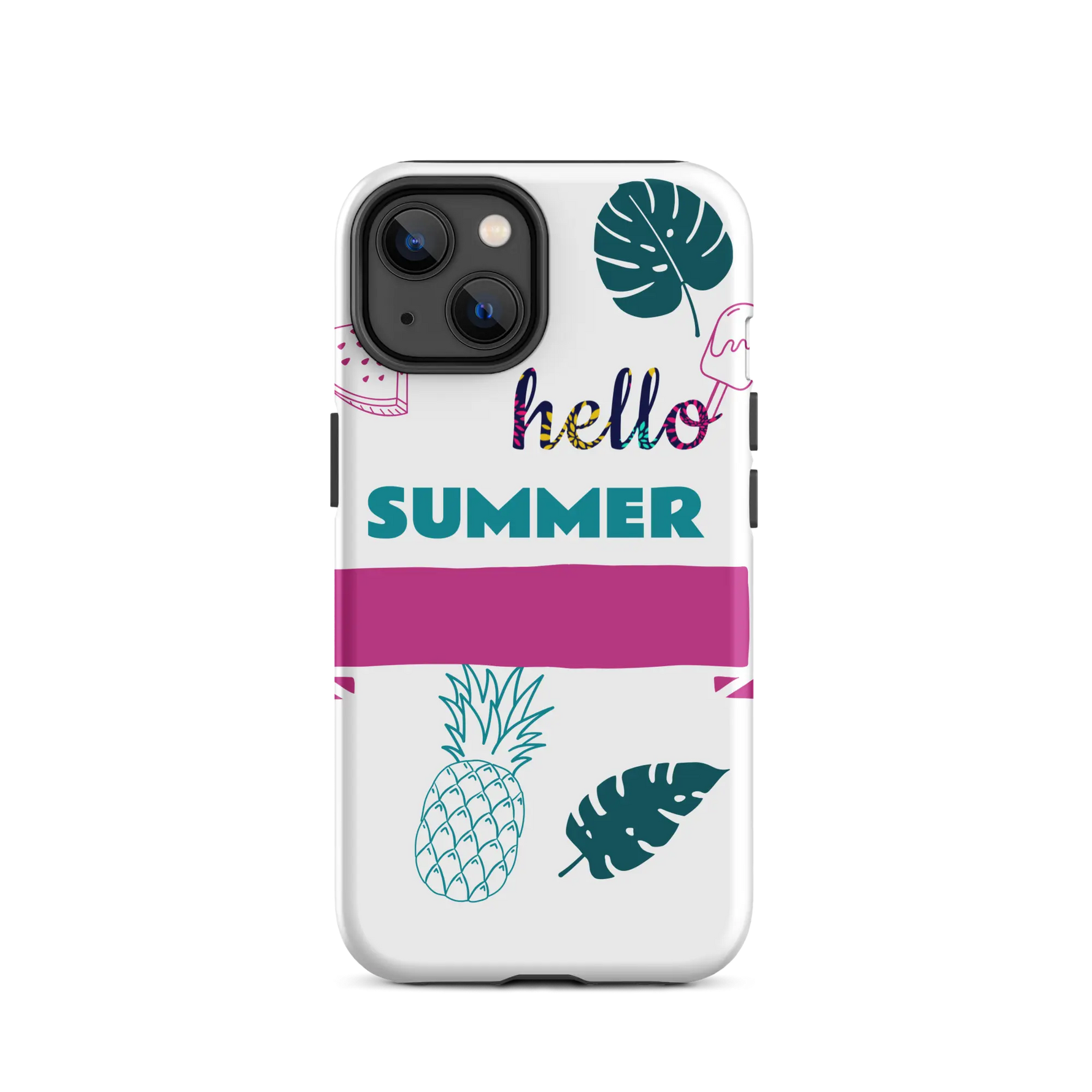 Tough Case for iPhone with summer design