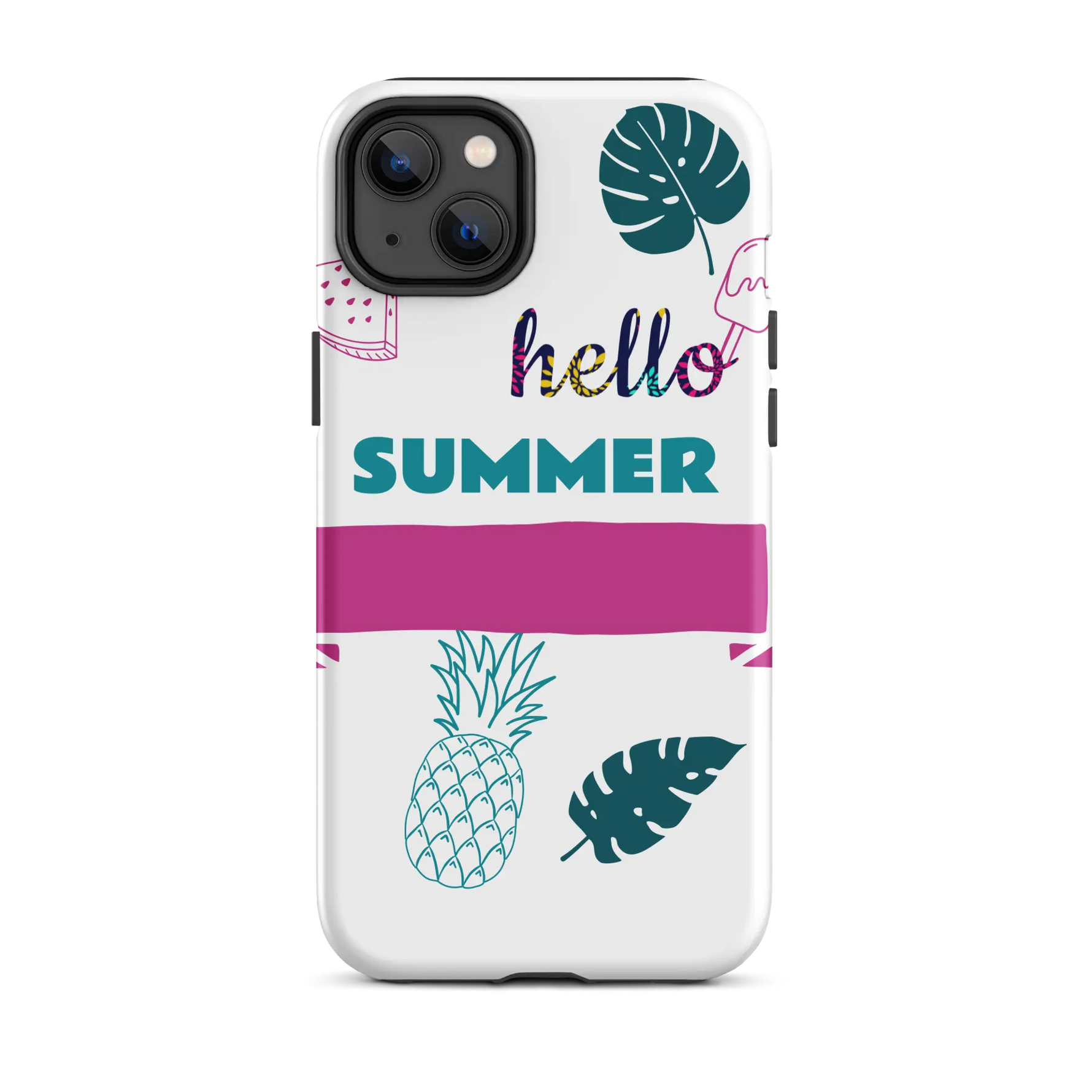 Tough Case for iPhone with summer design