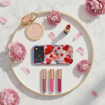 Vanity makeup flatlay