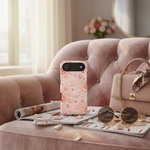 Velvet chair with accessories