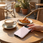 Pink Stripe Impact-Resistant Phone Case | MagSafe